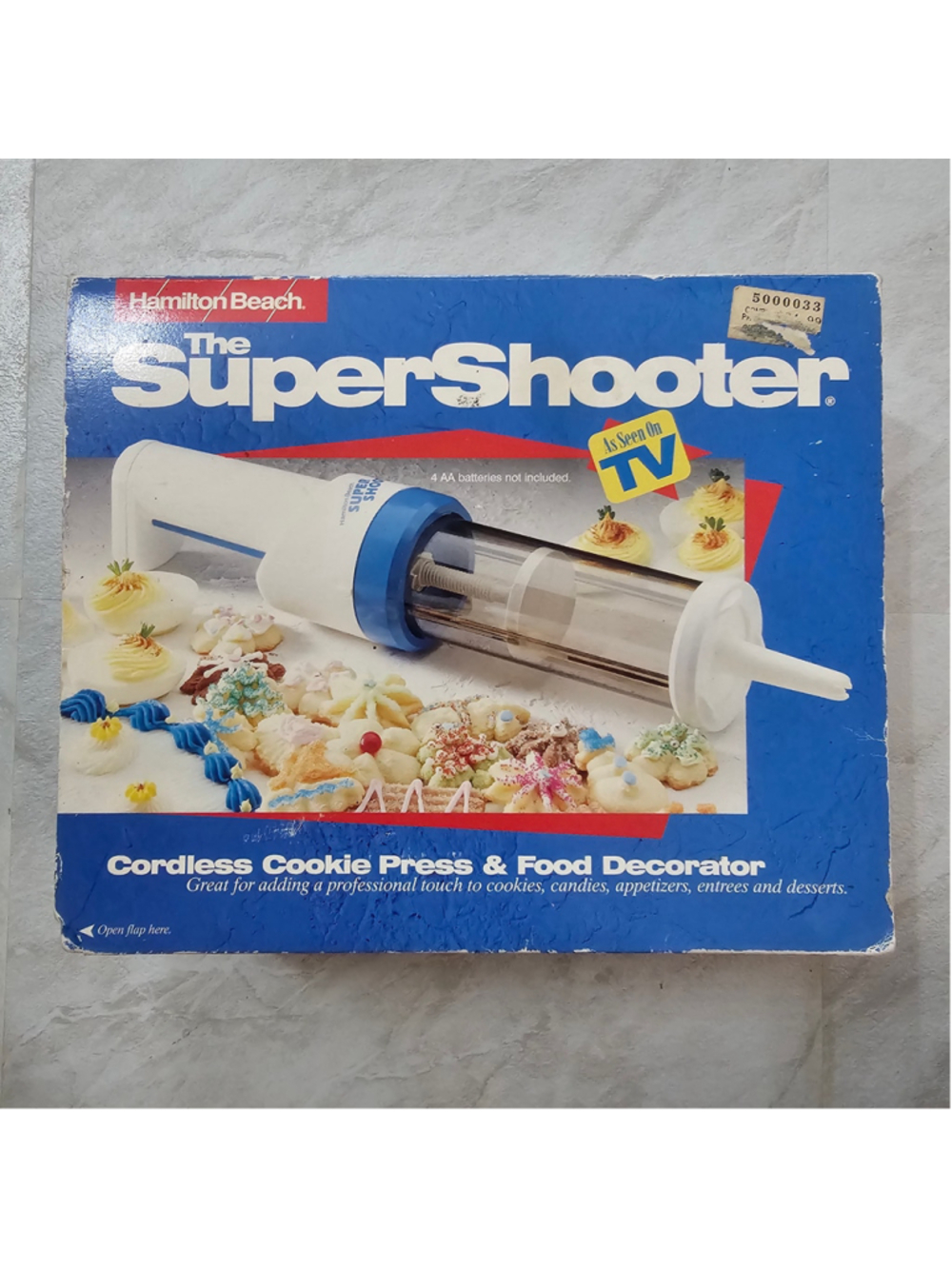Vintage Hamilton Beach Super Shooter 80000 Cordless Cookie Press Decorator Box